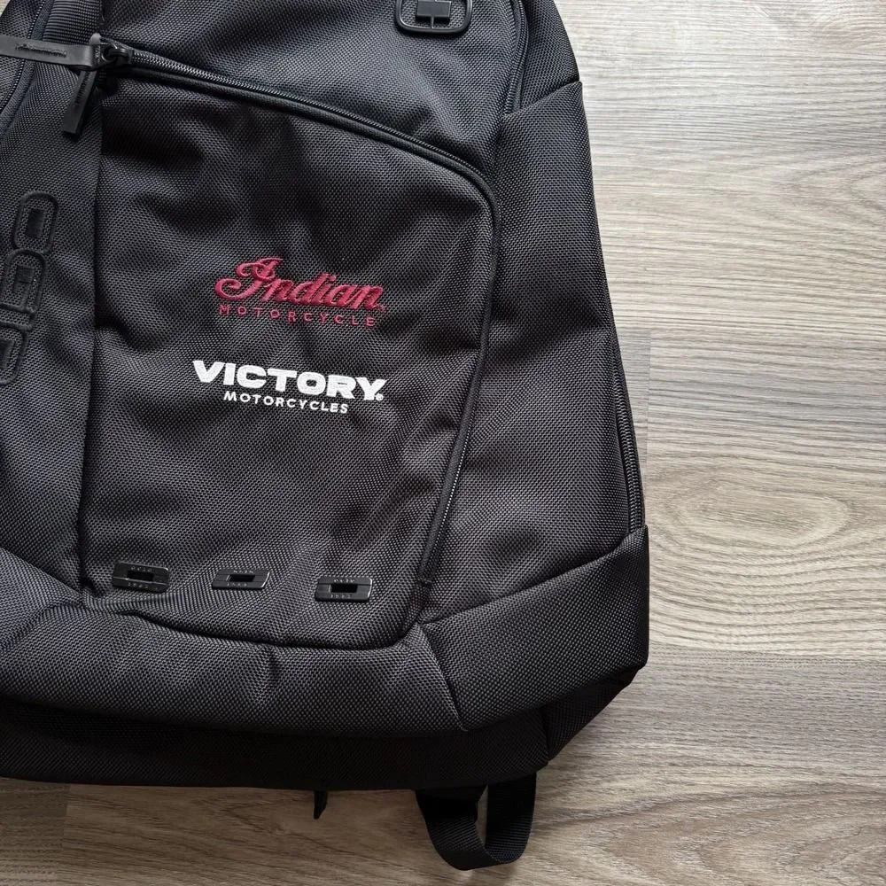 OGIO Ace Backpack Black Indian‎ Victory Motorcycles Embroidered Logo